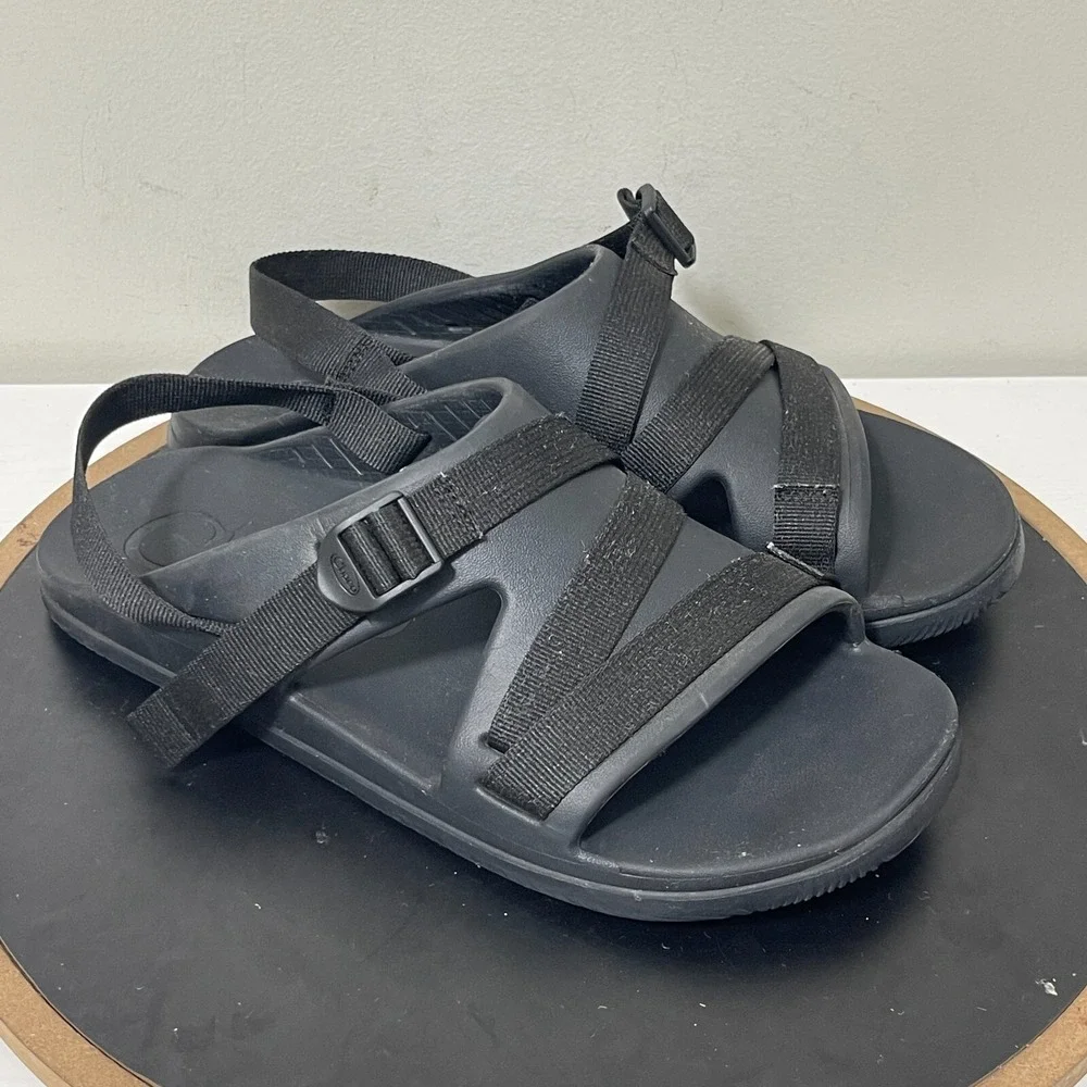 Chaco Chillos Sport Sandals Men Size 12 Adjustable Strap Black Outdoor Slide